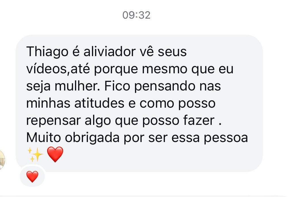 Depoimento via WhatsApp